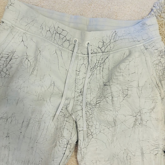 Lululemon Warm Down Jogger *7/8 Length Thread Dye White Black SZ 12 Large - Picture 6 of 10